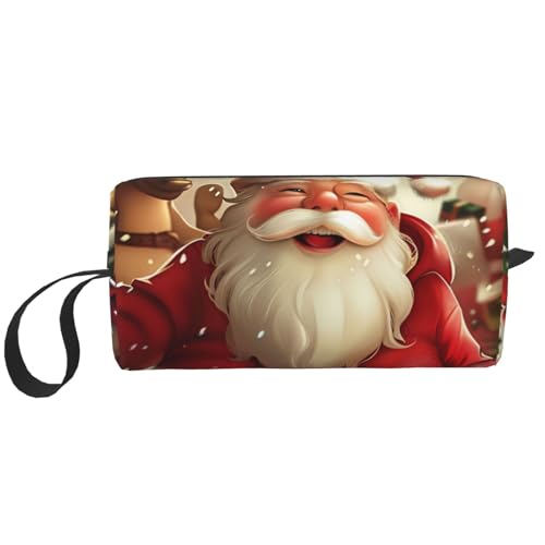 Planet Prints Kosmetiktasche, Make-up-Tasche für Damen, Reise-Kulturbeutel, Zubehör, Organizer mit Griff, Reißverschluss, weihnachtsmotiv, Einheitsgröße, Kosmetiktasche von JKSEEPYN
