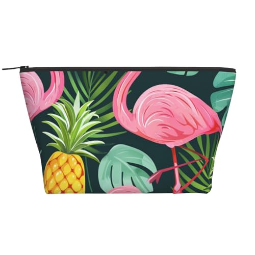Trapez-Make-up-Tasche, Reise-Kosmetik-Organizer mit Schaumstoffpolsterung, für Fitnessstudio, Büro und Wochenendausflüge, Flamingo, Einheitsgröße, Kosmetiktasche Trapez-Make-up-Tasche, Reise-Kosmetik-Organizer mit Schaumstoffpolsterung, für Fitnessstudio, Büro und Wochenendausflüge, Flamingo, Einheitsgröße, Kosmetiktasche von JKSEEPYN
