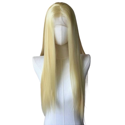 30 Zoll HD transparente Spitze 13 * 4 Perücken, hellblonde gerade Spitzenfrontperücken, natürlich aussehende Perücke for Frauen, täglichen Gebrauch, Cosplay 30 Zoll HD transparente Spitze 13 * 4 Perücken, hellblonde gerade Spitzenfrontperücken, natürlich aussehende Perücke for Frauen, täglichen Gebrauch, Cosplay von JKUHA