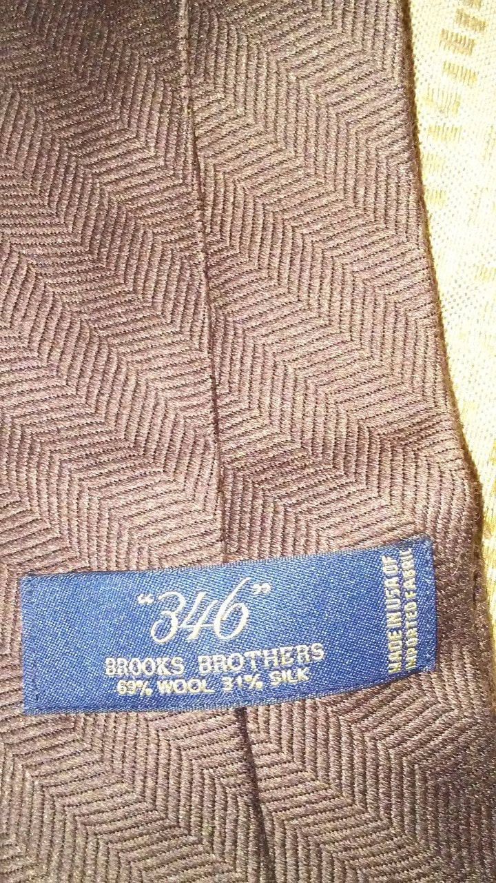 Brooks Brothers Fischgrät-Krawatte von JKVintageClothing
