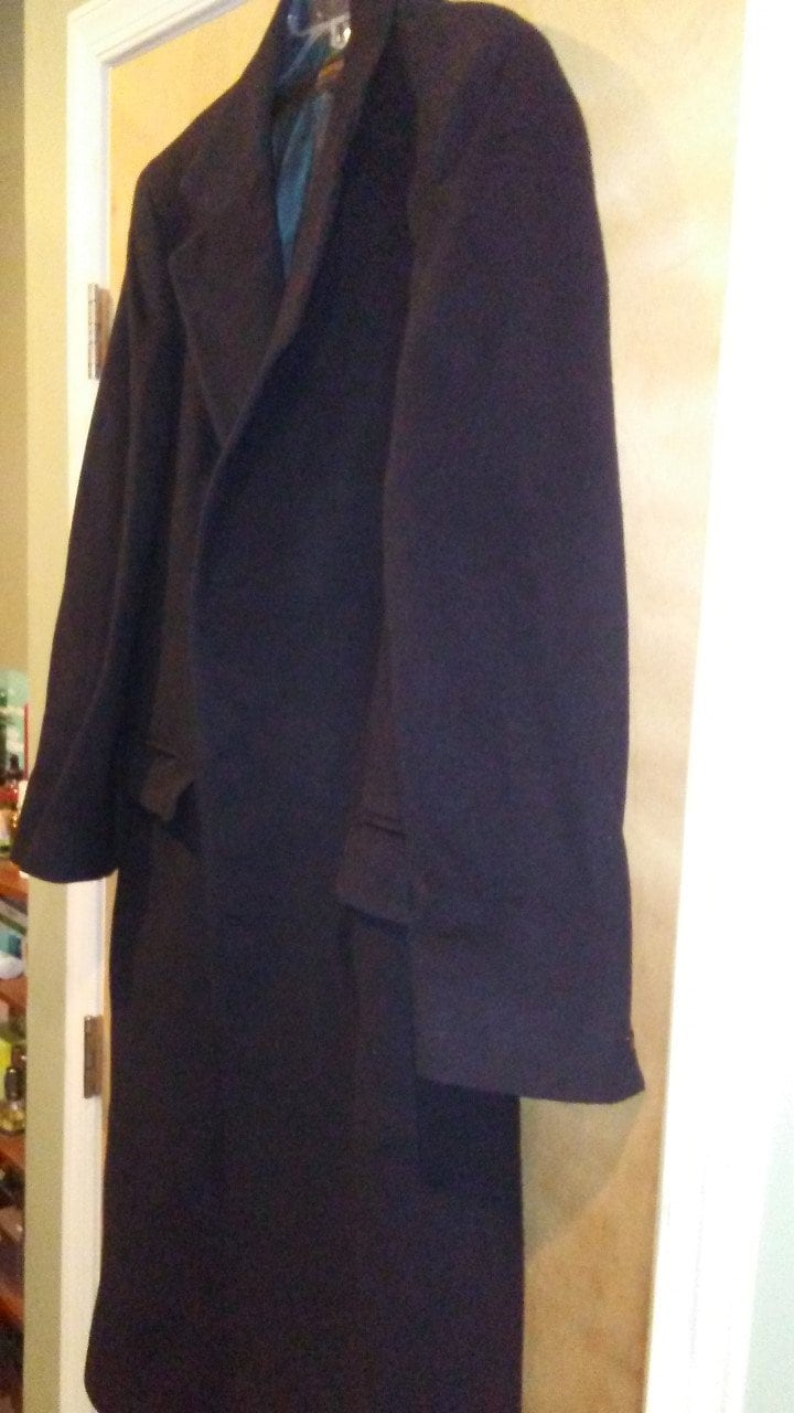 Navy Kaschmir Mantel von JKVintageClothing