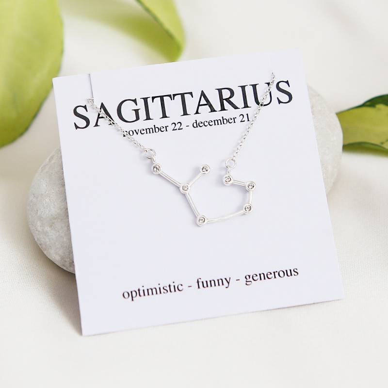 Schütze Sternbild Halskette, Horoskop Sternzeichen Schmuck Schütze Sternbild Halskette, Horoskop Sternzeichen Schmuck von JKWstudio