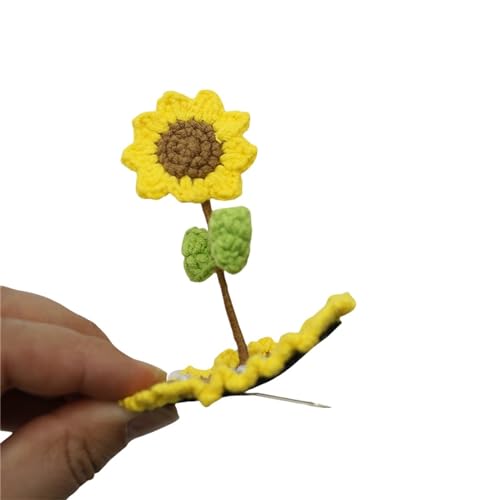Hair Clips for Girls 3 Pcs Pastoralstil Handgestrickter Dreidimensionaler Haarnadel, Kinder Süßer Blume Bb Clip-A-5 Cm von JKXFYLP