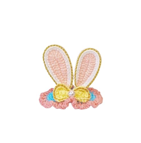 Hair Clips for Girls 4 Pcs Handgewebte Süße Und Süße Mädchen Haarclip Bang Clip Dreidimensionaler Kaninchenohren Bb Clip-S-5-6 Cm von JKXFYLP