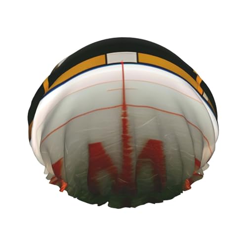 Hockeyschläger Wiederverwendbare Duschhaube für Frauen, doppelte wasserdichte Schichten, Badehut, Haarbehandlung Essentials von JKXUN