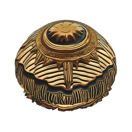 Palm Tree Rocky Shore Wiederverwendbare Duschhaube für Frauen, doppelte wasserdichte Schichten Badehut, Haarbehandlung Essentials von JKXUN