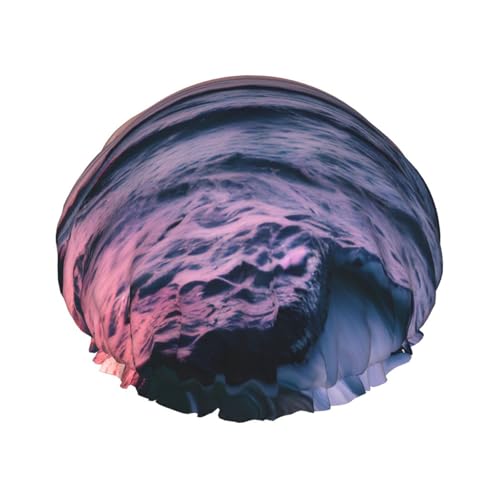 Scenic Meerwasser wiederverwendbare Duschhaube für Frauen, doppelte wasserdichte Schichten, Badehut, Haarbehandlung Essentials von JKXUN