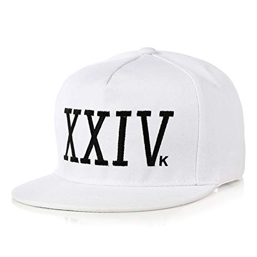 JKYJYJ Baseballmütze Marke Unisex Bruno Mars Baseballmütze 24K Magic Gorras K-Pop Baumwolle Bone Rapper XXIV Papa Hut Hip Hop Snapback Sun Caps Casquette von JKYJYJ