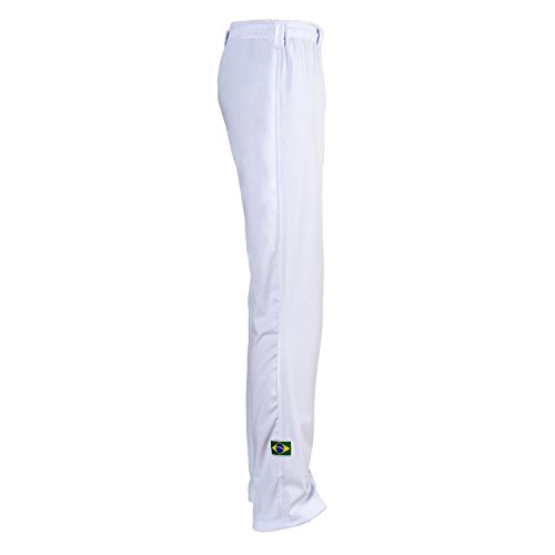 JL Sport Authentische Brasilianische Capoeira Kampfsport Unisex Hosen (Weiß) - XL von JL Sport