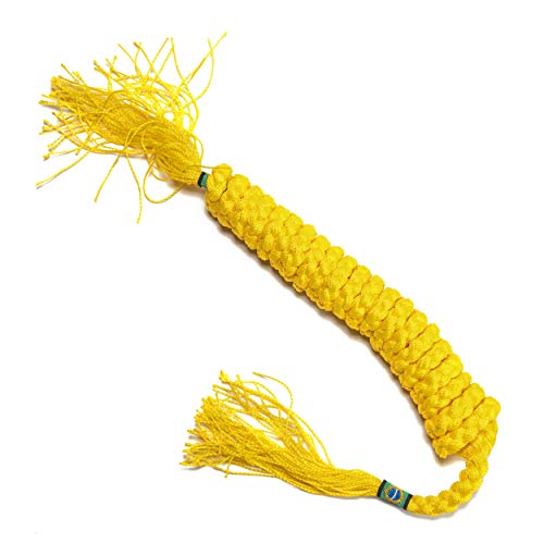 JL Sport Capoeira Traditionelle Cords Rang Gürtel Kinder Mädchen Kinder Brasilien 2m Lange Hand Geflochtenes (Gelb) von JL Sport