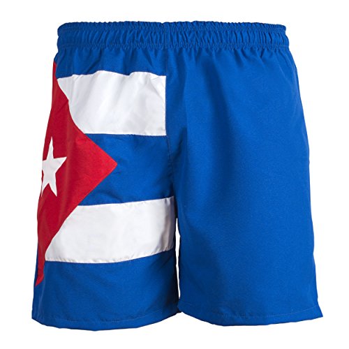 Kuba Nationalflagge Unisex Cruise Badehose Sport Bermuda Shorts Strand Hosen Hose - S von JL Sport