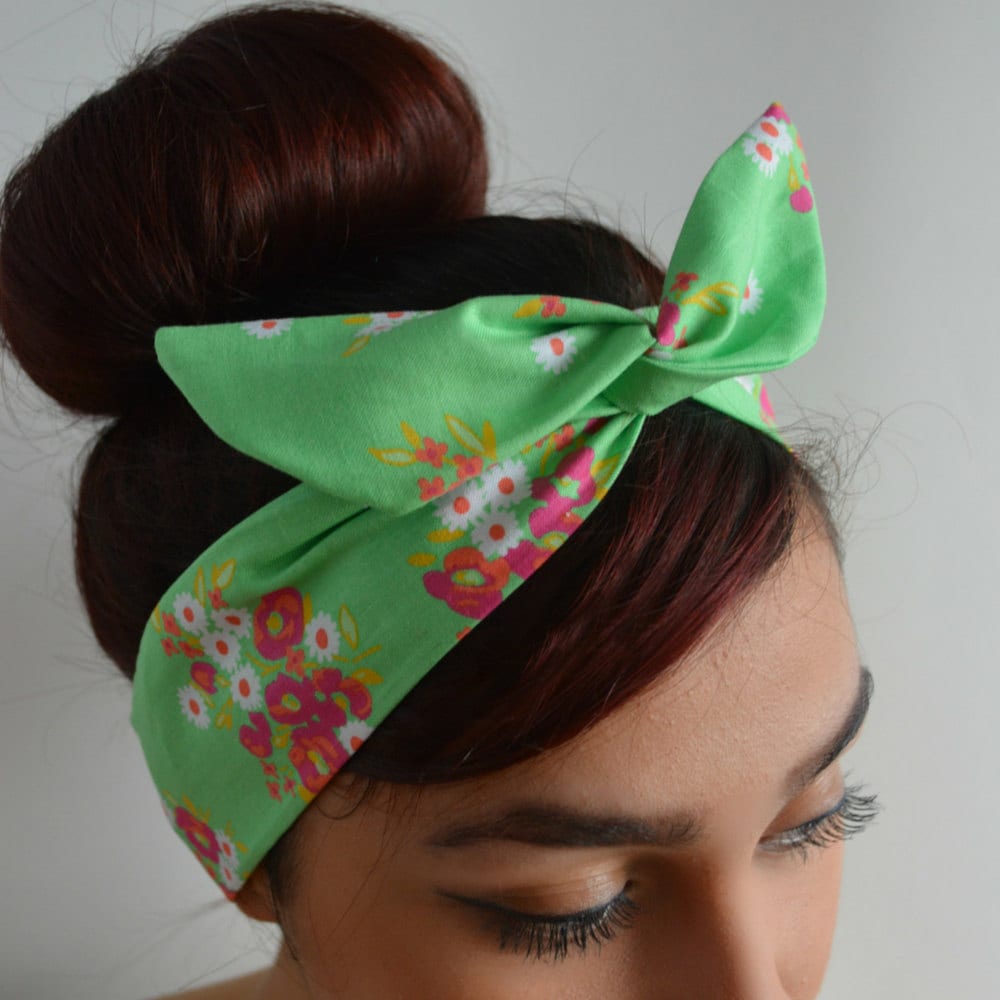 Grüne Blume Bogen, Floral Kopf Bands, Transportwagen Bogen Stirnband, A1 Grüne Blume Bogen, Floral Kopf Bands, Transportwagen Bogen Stirnband, A1 von JLAccessory