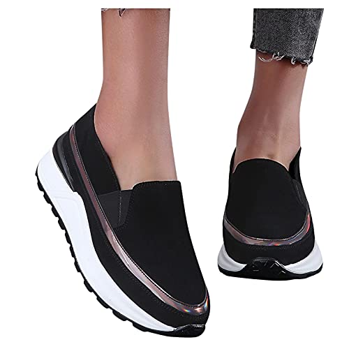 Freizeitschuhe Damen Flache Schuhe Plattform Sportschuhe Walkingschuhe Keil Damenschuhe Joggingschuhe Slip-On Sneaker Fitnessschuhe atmungsaktiv Walking Schuhe Loafers Freizeitschuhe Damen Flache Schuhe Plattform Sportschuhe Walkingschuhe Keil Damenschuhe Joggingschuhe Slip-On Sneaker Fitnessschuhe atmungsaktiv Walking Schuhe Loafers von JLGY