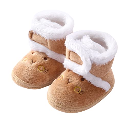JLGY Plus Samt Schnee Winterstiefel, Neugeborene Mädchen Baby Kleinkind Schuhe,Babyschuhe Winter Schuhe Baby Säuglingsstiefel rutschfeste Winter warme Gefüttert Schneestiefel Lauflernschuhe von JLGY