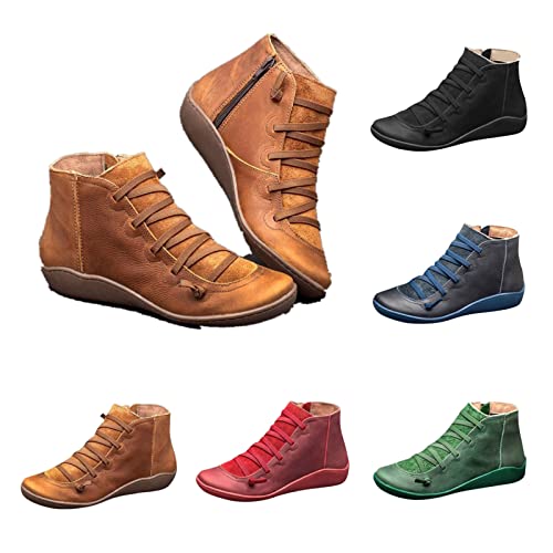 JLGY Stiefeletten Damen Ankle Boots Kurze Stiefel Flache Freizeitschuhe Chelsea Stiefel Mit Reißverschluss Schlupfstiefel Knöchel Schuhe Outdoor Freizeitstiefel Schnür Damenstiefel, Schwarz, 40 EU JLGY Stiefeletten Damen Ankle Boots Kurze Stiefel Flache Freizeitschuhe Chelsea Stiefel Mit Reißverschluss Schlupfstiefel Knöchel Schuhe Outdoor Freizeitstiefel Schnür Damenstiefel, Schwarz, 40 EU von JLGY