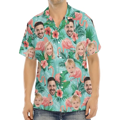 Hawaii Hemd Männer Personalisiert Mit Gesicht Herrenhemd Freizeit Sommer Hawaii Hemden Basic Beach Shirt for Männer von JLSKCN