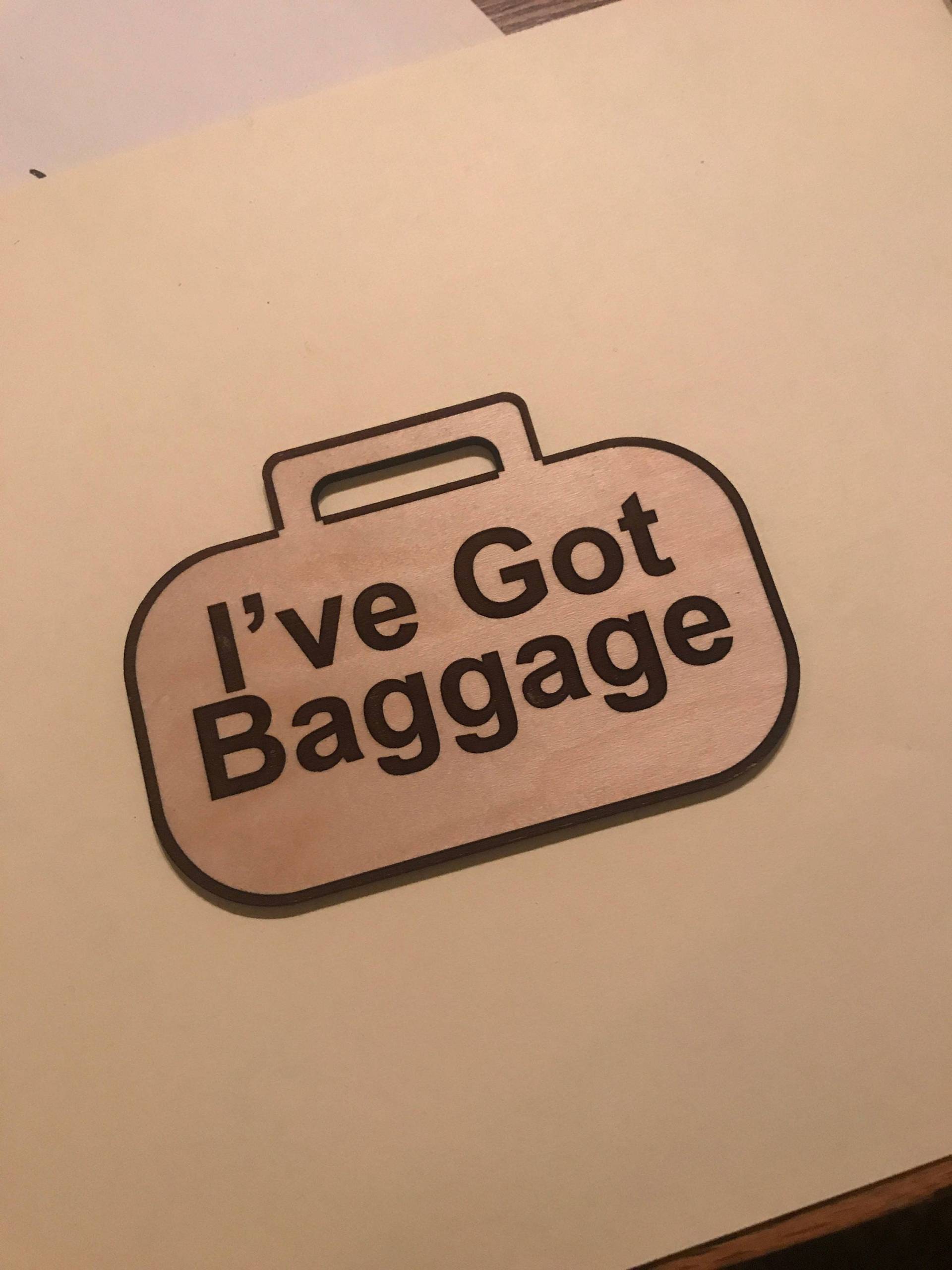 Kofferanhänger "Ich Habe Gepäck" Kofferanhänger "Ich Habe Gepäck" von JLSKnickKnacks