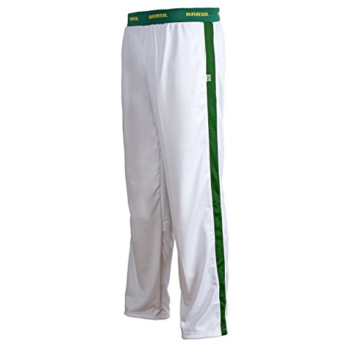 Juunesse Brasilien Flagge grün weiß Capoeira Kampfsport Sport Hose elastisch Jungen Mädchen Größen von JL Sport