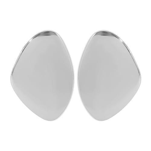 JLTPH Ausgefallene Punk-Ohrringe Für Frauen – Glänzende, Unregelmäßige Geometrische Ohrhänger, Y2K-Avantgarde-Schmuck, Auffällige Asymmetrische Ohrhänger(WhiteK) von JLTPH