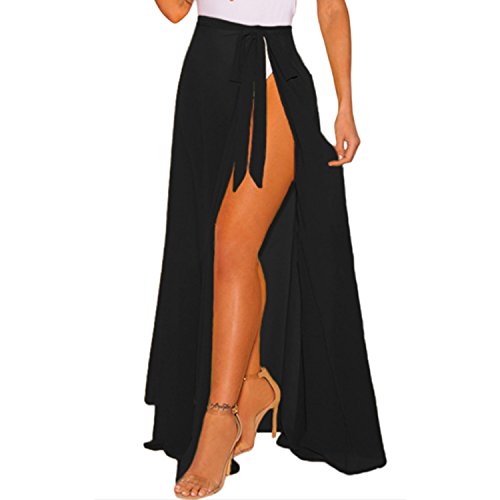 JLTPH Damen Strand Rock Hohe Taille Sommer Sarong Strandkleid Boho Seiten Schlitz Split Lange Maxi-Rock Badeanzug Bikini Cover-Up JLTPH Damen Strand Rock Hohe Taille Sommer Sarong Strandkleid Boho Seiten Schlitz Split Lange Maxi-Rock Badeanzug Bikini Cover-Up von JLTPH
