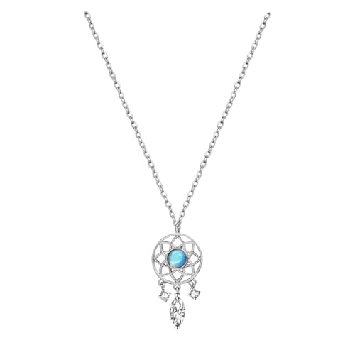 JLTPH Mondstein Traumfänger Halskette Für Frauen - Zierlich Hollow-Out Choker, Boho Schichtung Kette, Hypoallergen Titanium Stahl, Einstellbar Fairycore Schmuck, Einzigartiges Geschenk Für Sie JLTPH Mondstein Traumfänger Halskette Für Frauen - Zierlich Hollow-Out Choker, Boho Schichtung Kette, Hypoallergen Titanium Stahl, Einstellbar Fairycore Schmuck, Einzigartiges Geschenk Für Sie von JLTPH