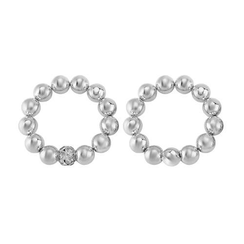 JLTPH Perlenschmuck-Set Für Damen – Halskette Und Armband Mit Kunstperlen, Minimalistisches Mehrreihiges Set, Klassische, Zierliche, Stapelbare Accessoires(B2991Bracelet) von JLTPH