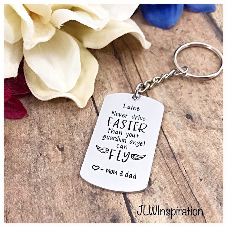 Personalisierter Schutzengel Schlüsselanhänger von JLWInspiration