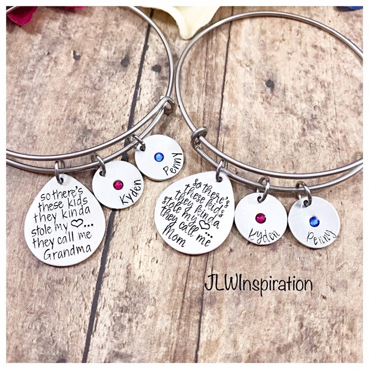 Personalisiertes Kinder Armband Mit Geburtssteinen von JLWInspiration