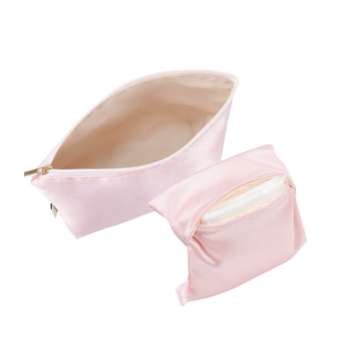 JLYZ Moon Reise-Make-up-Tasche, Seiden-Kosmetiktasche, Reise-Kulturbeutel, Organizer, niedliche Make-up-Pinsel, ästhetisches Zubehör, Aufbewahrungstasche für Damen, Pink JLYZ Moon Reise-Make-up-Tasche, Seiden-Kosmetiktasche, Reise-Kulturbeutel, Organizer, niedliche Make-up-Pinsel, ästhetisches Zubehör, Aufbewahrungstasche für Damen, Pink von JLYZ Moon