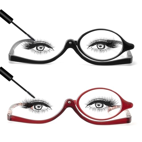 JM 2 Paar Makeup Lesebrille Vergrößern Flip nach unten Kosmetik Leser Für Damen +1.75 JM 2 Paar Makeup Lesebrille Vergrößern Flip nach unten Kosmetik Leser Für Damen +1.75 von JM