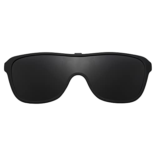 JM Polarisierter Clip auf Sonnenbrille, Einteiliges Flip-up über Lesebrille Männer Frauen Schwarz von JM