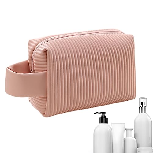 Make-up-Tasche, Organizer, Kosmetiktasche, Make-up-Organizer, wasserdicht, tragbar, für Shampoo, Damen, Toilettenartikel, Geschenke, Mädchen, Jmedic, Rosa, Klein von JMEDIC