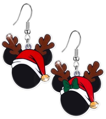 JMHACHY Weihnachtsohrringe für Frauen – lustige, leichte Acryl-Weihnachtsdekoration, Weihnachts-Party-Geschenk für Mädchen, Acryl, Kein Edelstein von JMHACHY