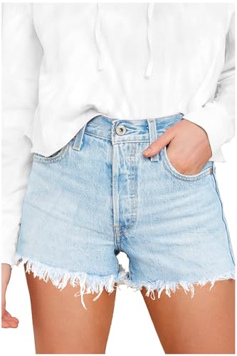 JMITHA Jeans Shorts Damen Zerrissene Kurze Hosen Damen Sommer Jeans Short Damen Kurze Jeanshose Damen Kurze Hose Damen Jeans High Waist von JMITHA