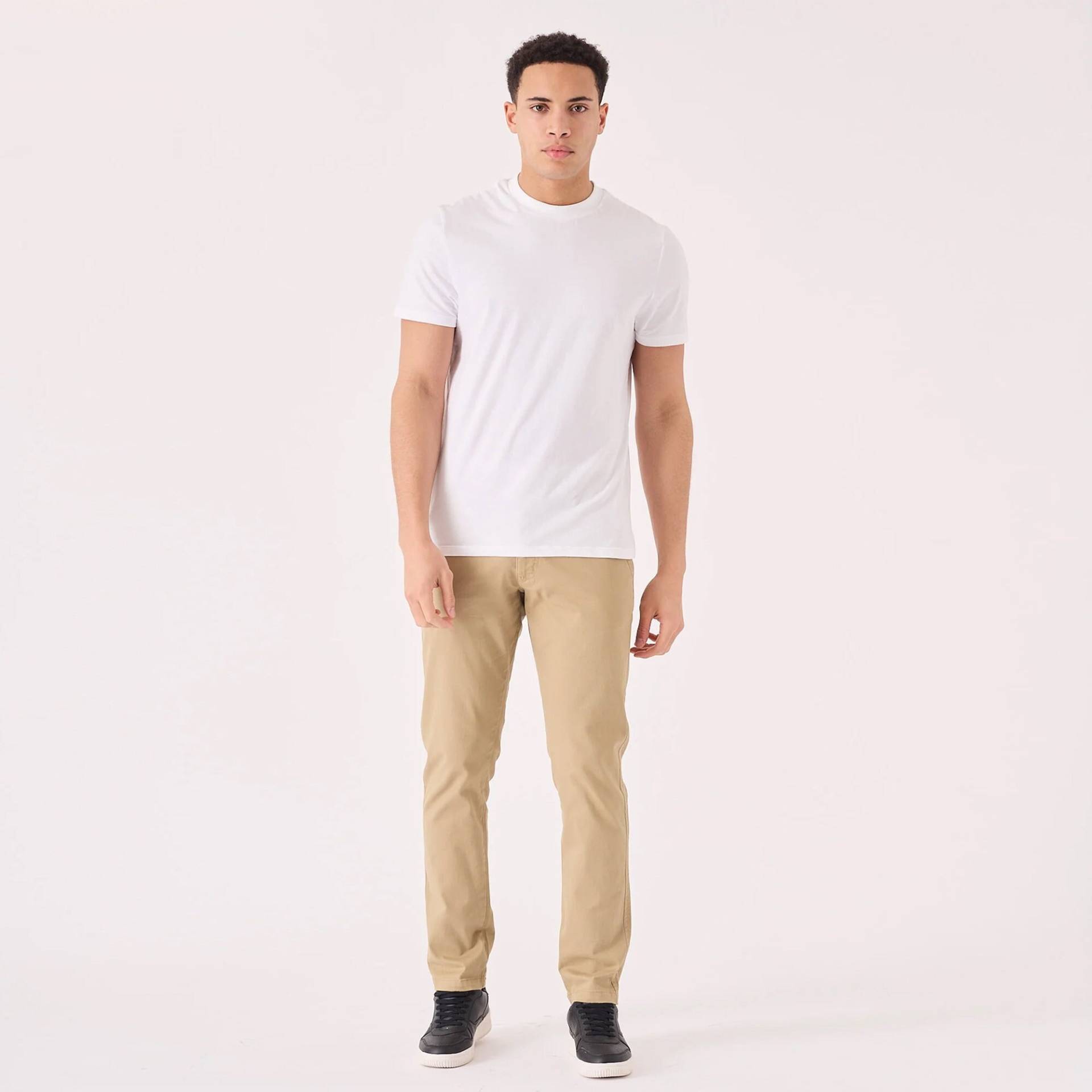 Beige Slim Fit Chino-Hose Aus Stretch-Baumwolle Für Herren Beige Slim Fit Chino-Hose Aus Stretch-Baumwolle Für Herren von JMOJOBoutique
