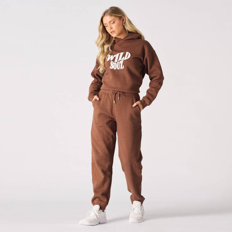 Braune Jogger Frauen Baumwollmischung Freizeithose Braune Jogger Frauen Baumwollmischung Freizeithose von JMOJOBoutique