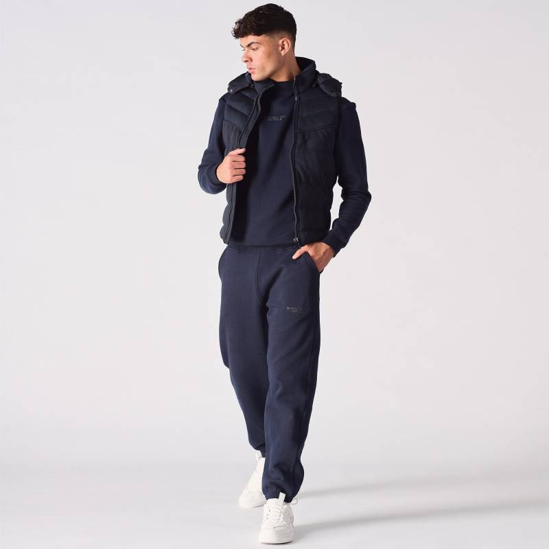 Dunkelblaue Gepolsterte Steppjacke Herren Ärmellose Weste Dunkelblaue Gepolsterte Steppjacke Herren Ärmellose Weste von JMOJOBoutique