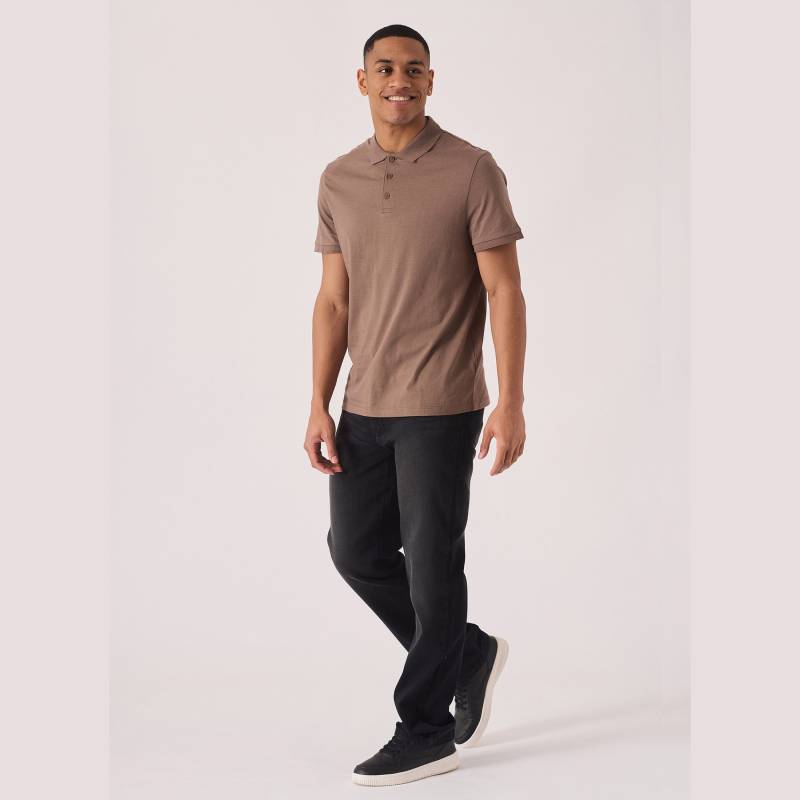 Herren Black Wash Straight Leg Stretch Jeans 5-Pocket-Denim von JMOJOBoutique