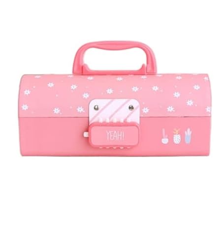 Federmäppchen Creative Pencil Box Multifunktional mit Code Lock Federmäppchen mit großer Kapazität for Jungen Mädchen Schule Schreibwaren Tragbares Büro (Color : J) von JMORCO