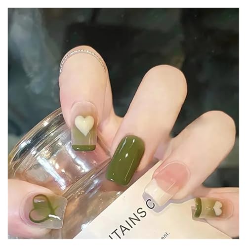 Nägel Zum Aufkleben 24Pcs Shiny Press on Fake Nails Dark Pink Square Short Gel Cover False Fingernails Manicure Art Tips for Women and Girl(Color19) von JMORCO