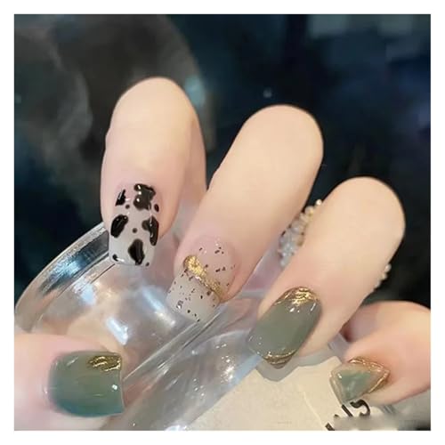Nägel Zum Aufkleben 24Pcs Shiny Press on Fake Nails Dark Pink Square Short Gel Cover False Fingernails Manicure Art Tips for Women and Girl(Color30) von JMORCO