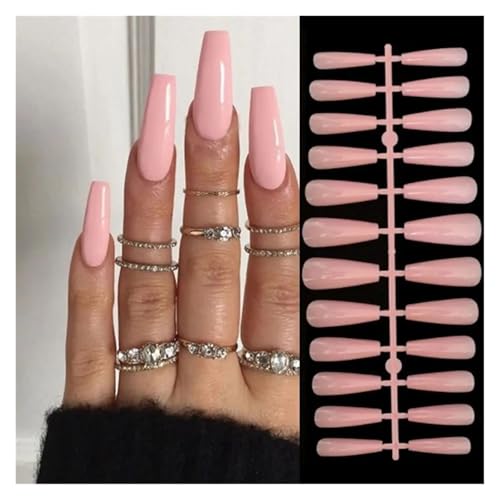 Nägel Zum Aufkleben Fake Nails Square Head Cat's Eye French Nail Glitter Powder Press on Nails Waterproof Faux Fingernails Christmas False Nails(Color36) von JMORCO