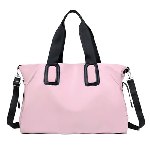 Reisetasche Frauen Reisetasche Große Kapazität Tragetaschen for Frauen Schulter Tasche Multi-Funktion Casual Handtasche Umhängetaschen Reisetaschen (Color : Pink) von JMORCO