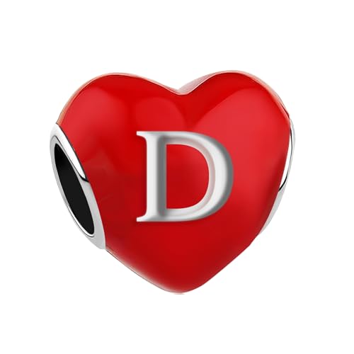 JMQJewelry Buchstaben-Anhänger für Armbänder, Schmuck mit Initiale D, kompatibel mit Pandora-Armbändern JMQJewelry Buchstaben-Anhänger für Armbänder, Schmuck mit Initiale D, kompatibel mit Pandora-Armbändern von JMQJewelry