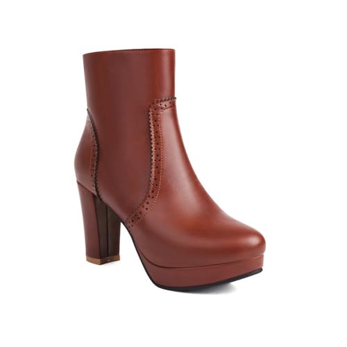 JMdfcqer Damen Mode Anzugstiefel Plateau Stiefel Chelsea Stiefel Seitlicher Reißverschluss Patchworkstiefel,Braun,44 EU JMdfcqer Damen Mode Anzugstiefel Plateau Stiefel Chelsea Stiefel Seitlicher Reißverschluss Patchworkstiefel,Braun,44 EU von JMdfcqer