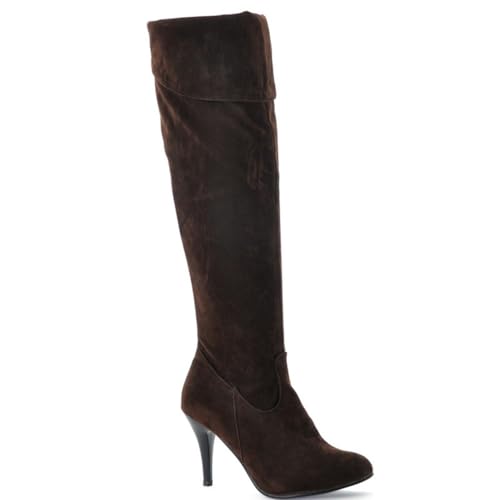 JMdfcqer Damen Spitzschuh Overknee Stiefel Stöckel Absatz Komfort Wildleder Lange Schlauchstiefel mit Reißverschluss,Braun,34 EU JMdfcqer Damen Spitzschuh Overknee Stiefel Stöckel Absatz Komfort Wildleder Lange Schlauchstiefel mit Reißverschluss,Braun,34 EU von JMdfcqer