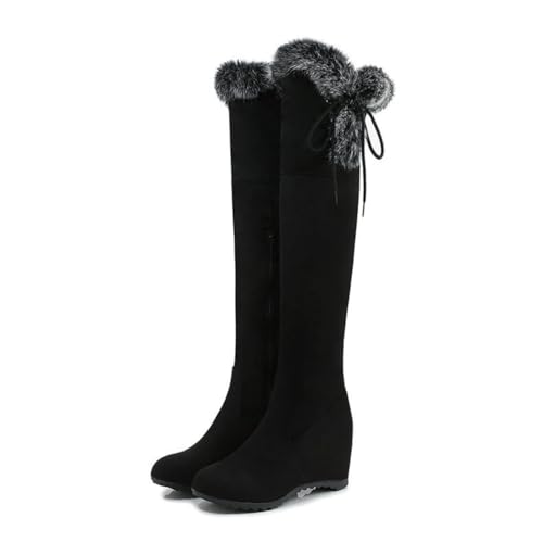 JMdfcqer Damen Wildleder Overknee Stiefel Runder Zeh Keilabsatz Comfort Lange Winterstiefel,Schwarz,41 EU JMdfcqer Damen Wildleder Overknee Stiefel Runder Zeh Keilabsatz Comfort Lange Winterstiefel,Schwarz,41 EU von JMdfcqer