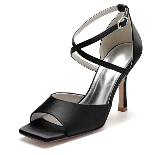 JMdfcqer Elfenbein Hochzeitsschuhe Damen Kreuz Riemchen Stöckel Absatz Offener Zeh Partei Abendschuhe,Schwarz,40 EU JMdfcqer Elfenbein Hochzeitsschuhe Damen Kreuz Riemchen Stöckel Absatz Offener Zeh Partei Abendschuhe,Schwarz,40 EU von JMdfcqer