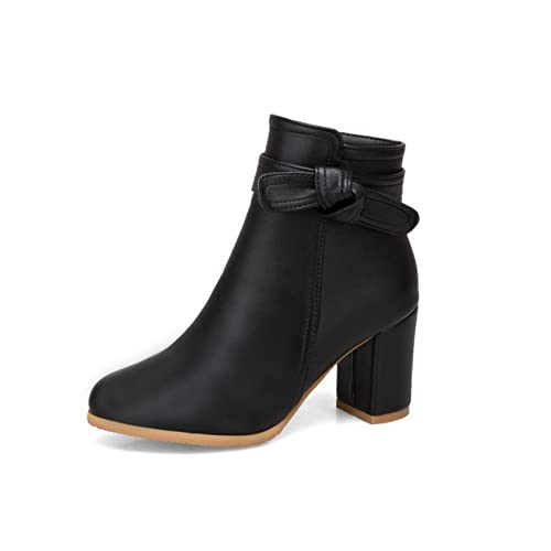 JMdfcqer Klassische Damen Stiefeletten Leicht Gefüttert Mit Blockabsatz Reißverschluss Chelsea Stiefel,Schwarz,41 EU JMdfcqer Klassische Damen Stiefeletten Leicht Gefüttert Mit Blockabsatz Reißverschluss Chelsea Stiefel,Schwarz,41 EU von JMdfcqer