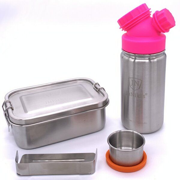JN JuNiki's Einschulungs-Set: JuNiki´s® Lunchbox + Trinkflasche isoliert 8 Farben von JN JuNiki's